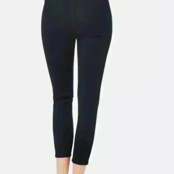 Aeropostale Bree High-Rise Cropped Jeggings, Size Large, Dark Wash - Picture 3 of 16